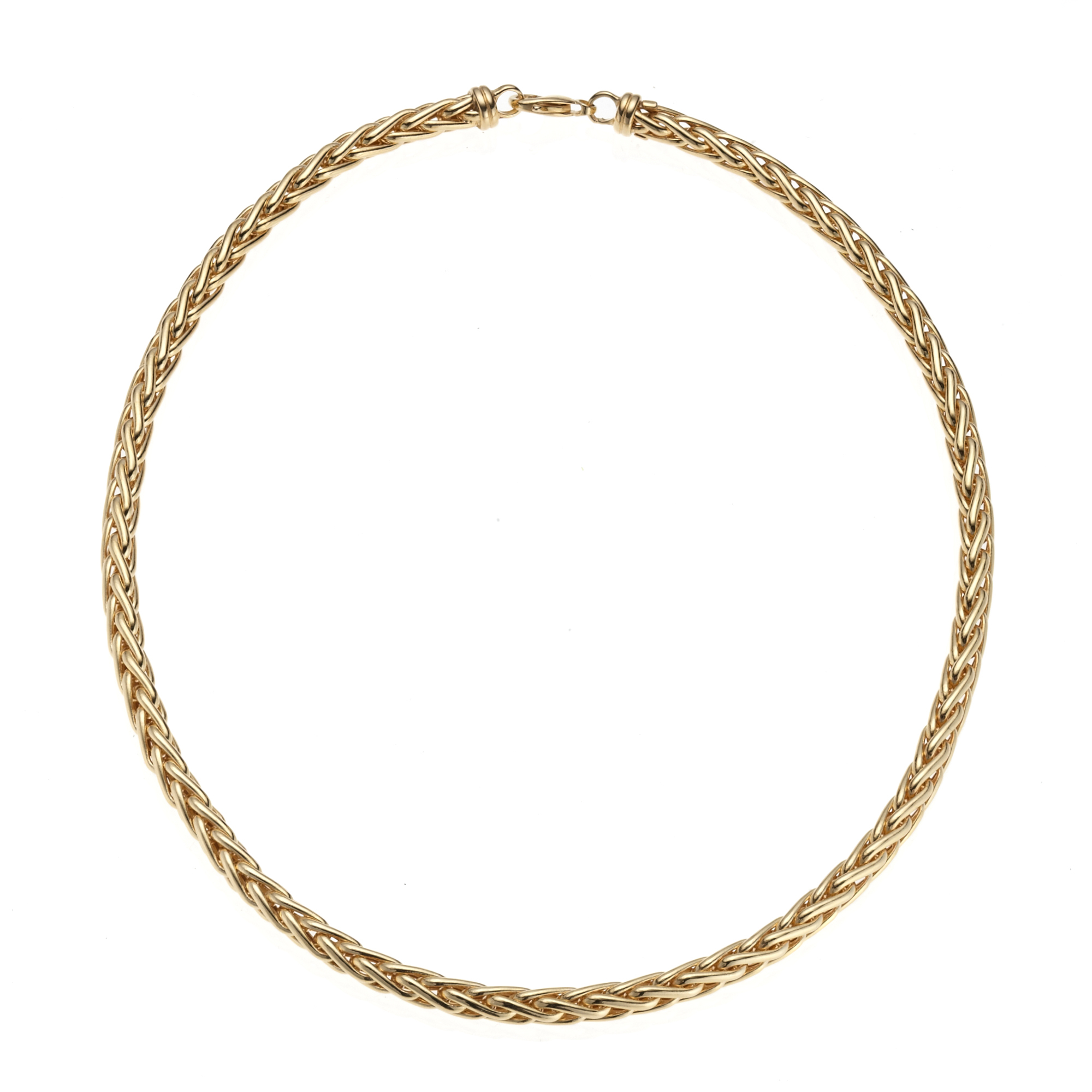 Gold Wheat Link Necklace | Gump's