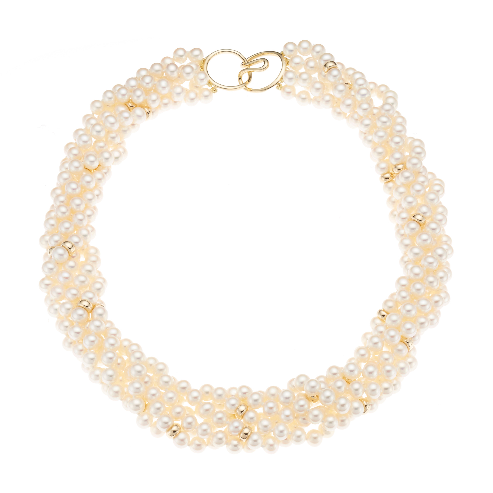 Gump's Six Strand Round Pearl Twist Necklace | Gump's