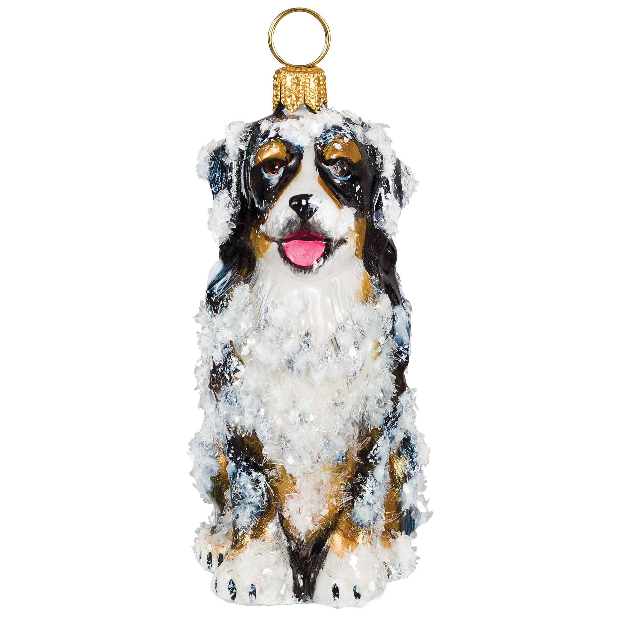 Bernese with Snow Christmas Ornament | Gump's